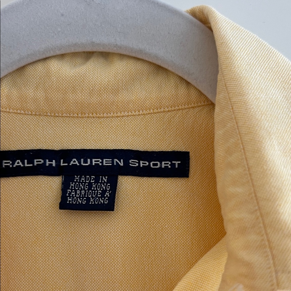 Polo by Ralph Lauren Yellow Button Down Shirt - Picture 3 of 7